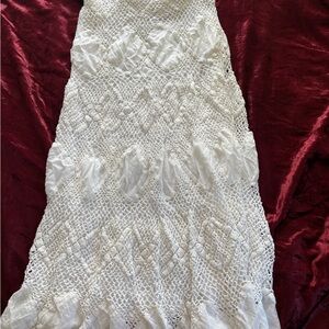 Elegant White Lace Skirt